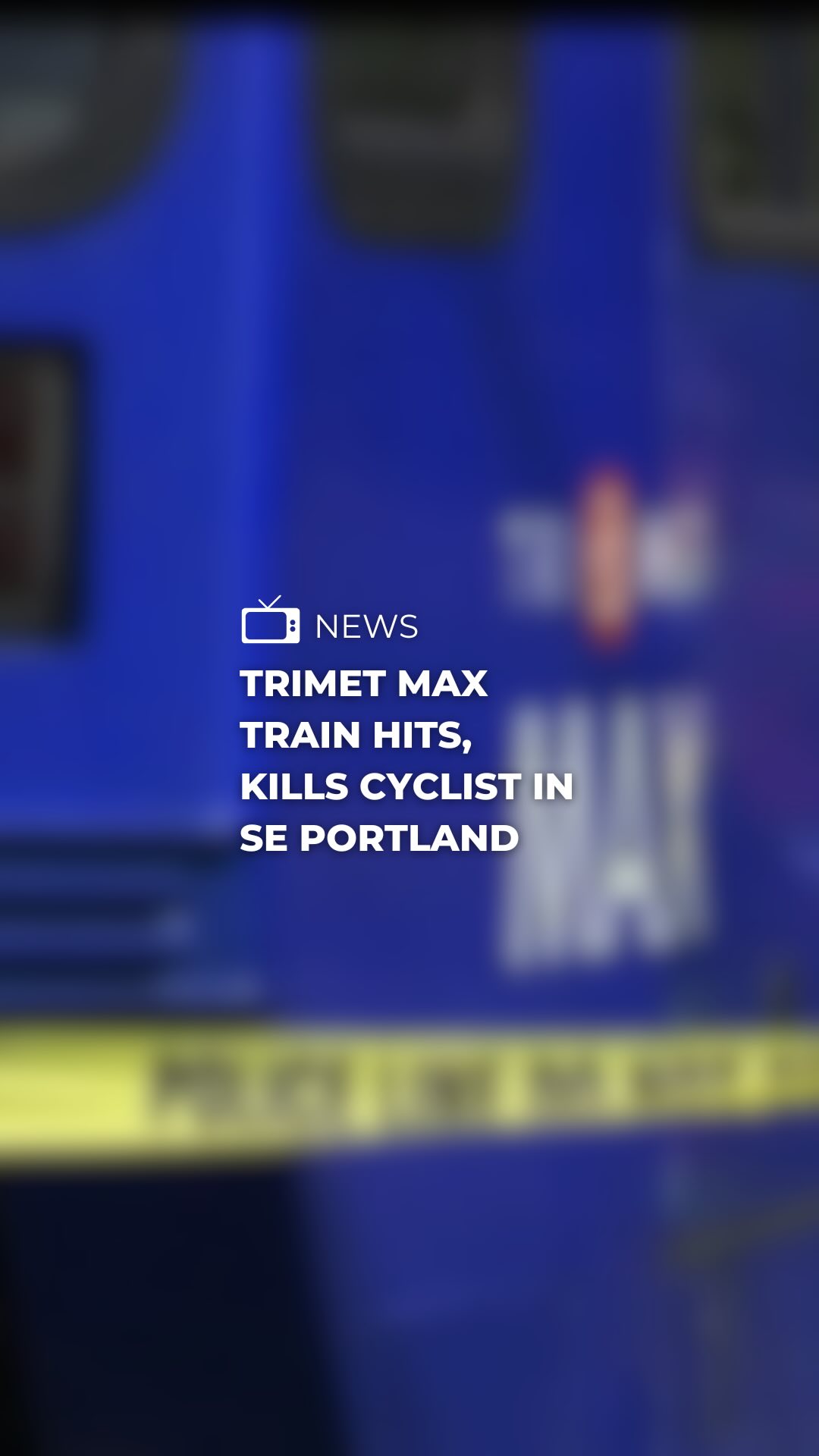 A cyclist was hit and killed by a TriMet MAX Orange Line train on ...