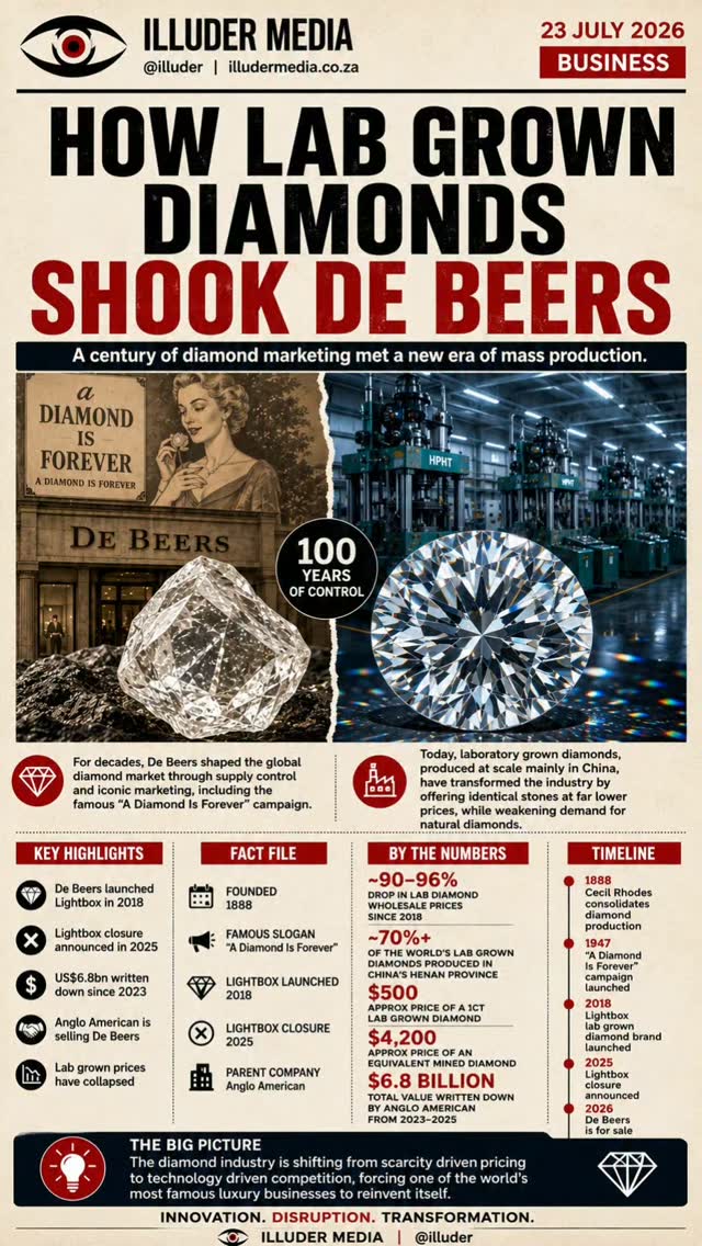 💎 For more than a century, De Beers helped shape the global