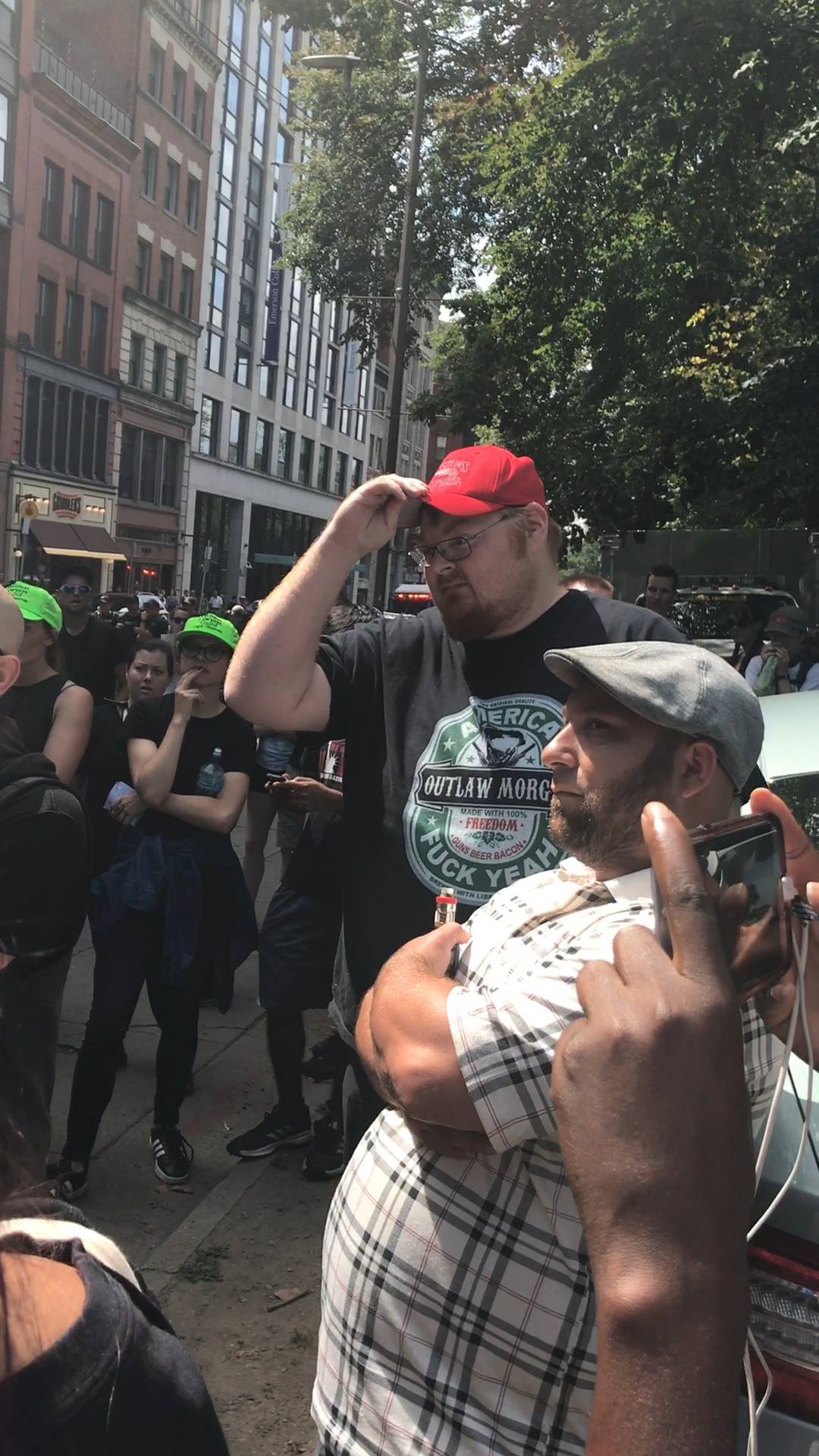 Verbal disagreement during Boston 