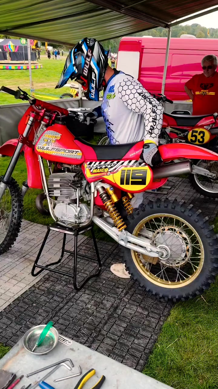 Throwback to Jody Weisel aboard the 1981 Maico 490 at Saddleback