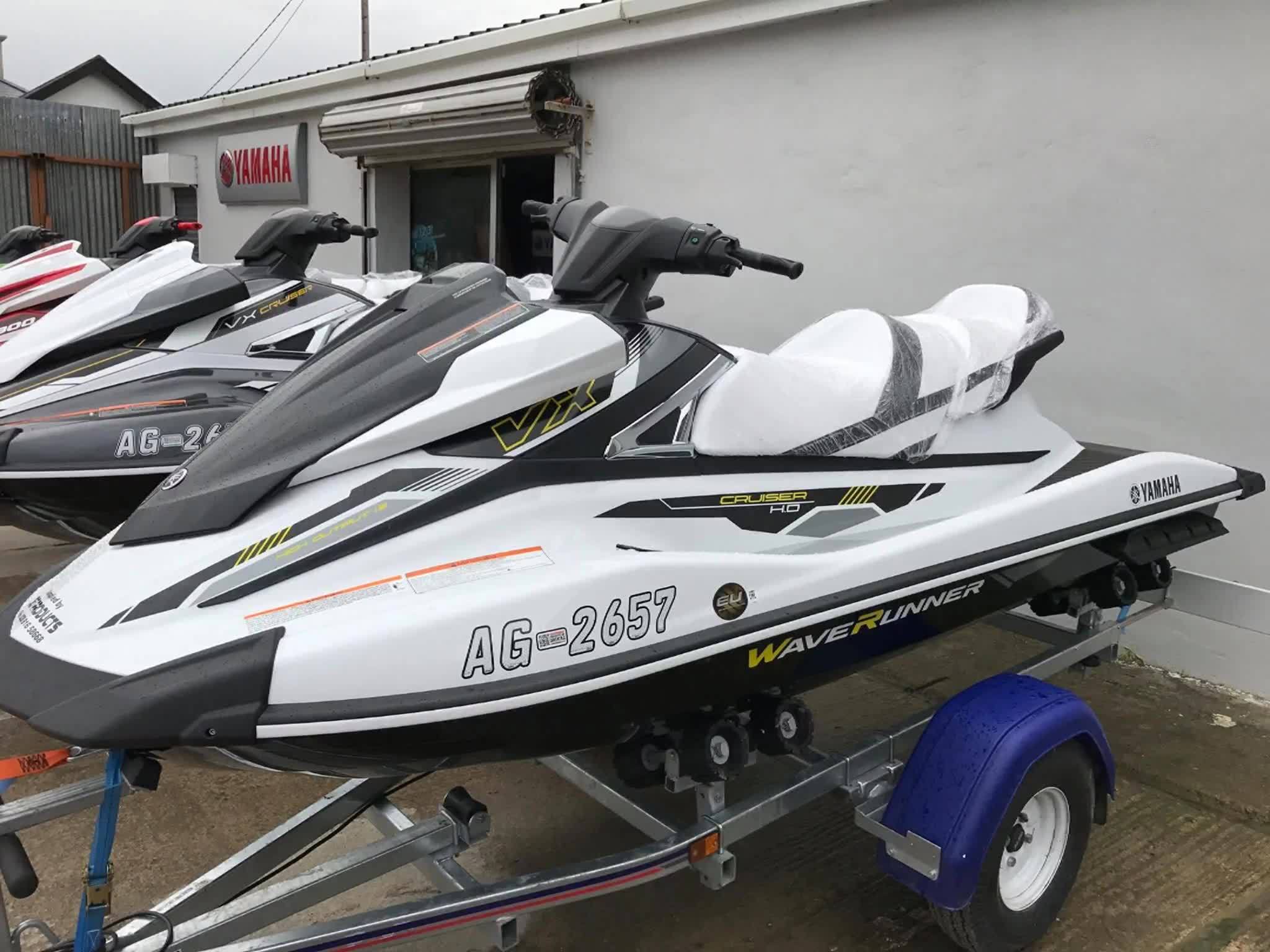 Brand new 2017 Yamaha VX Cruiser HO on Indespension Roller Trailer 