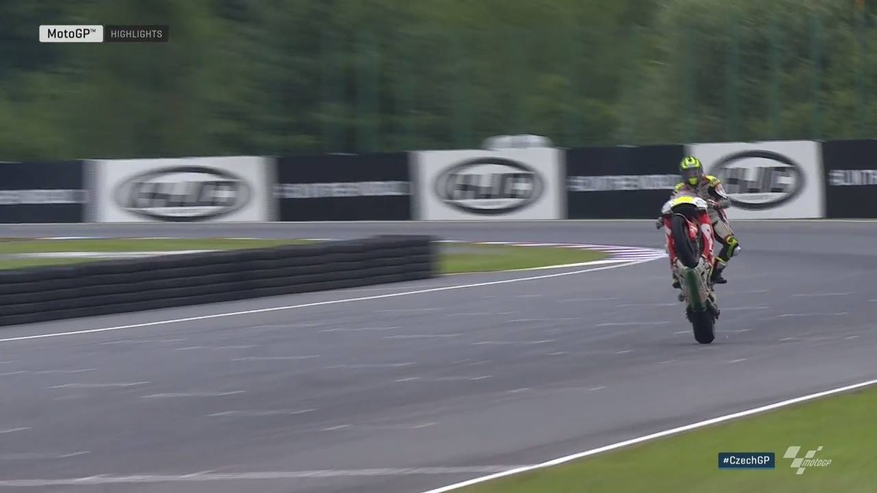 Cal Crutchlow took his debut #MotoGP win at 2016 #CzechGP and