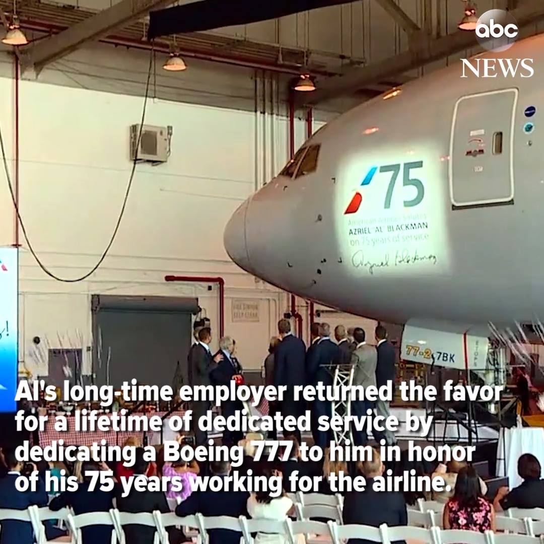 American Airlines dedicates Boeing 777 to 91-year-old mechanic ...