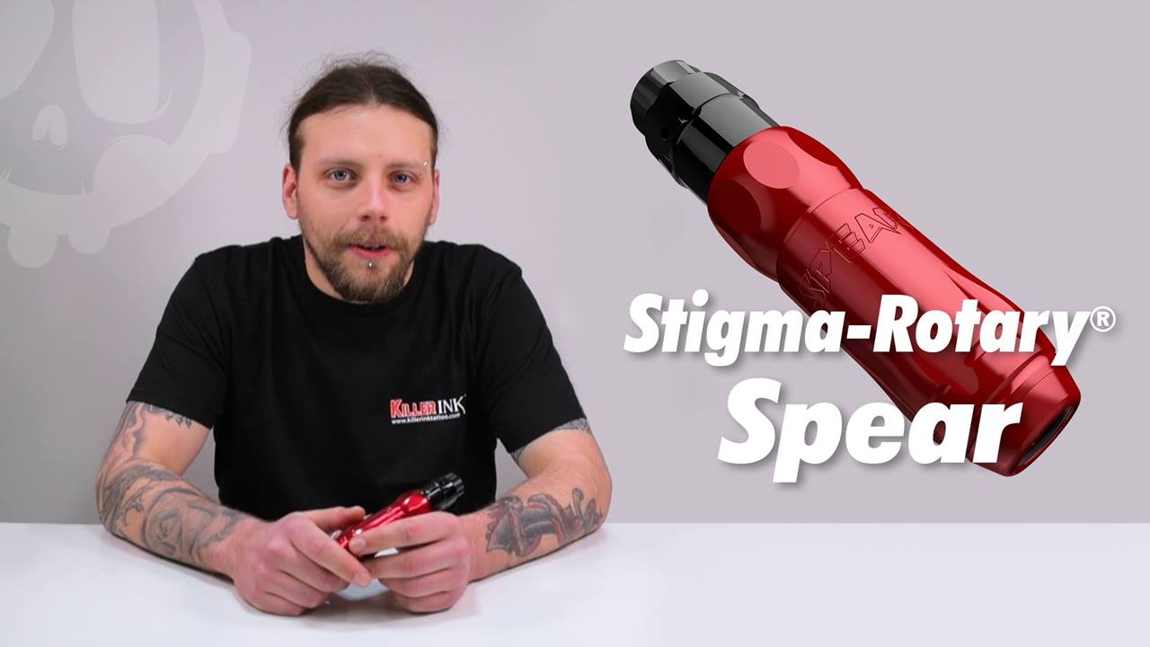 Stigma-Rotary Spear 1.0　スティグマ　ロータリーマシン We unbox, set-up and review the Stigma Rotary® Spear tattoo