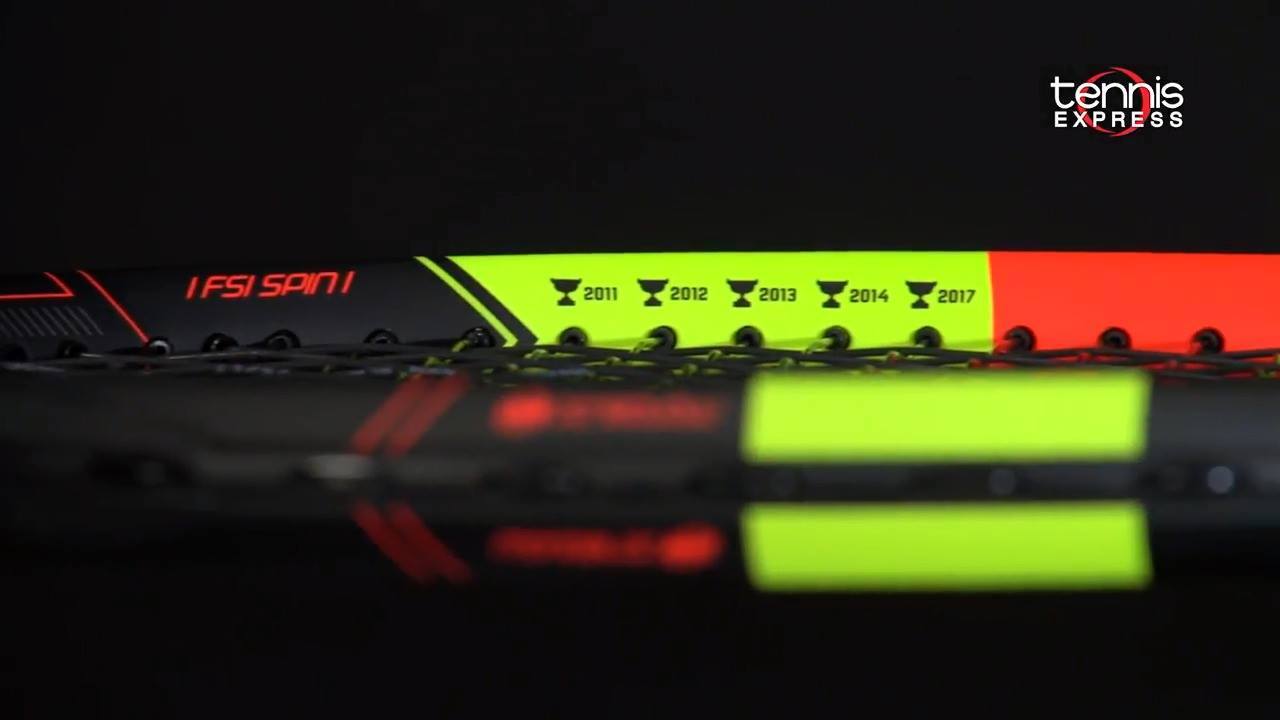 The new Decima racquet from Babolat, celebrating Rafa Nadal's ten