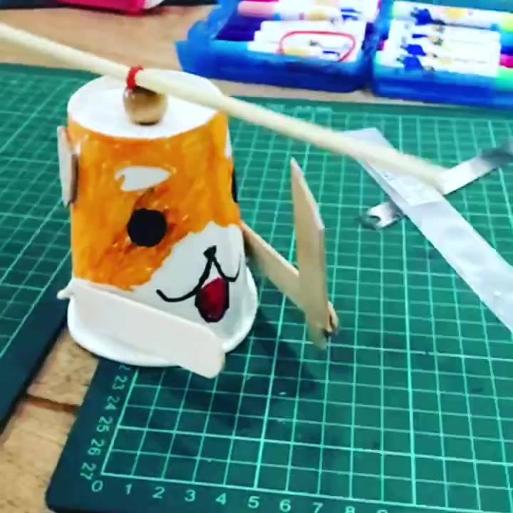 幼兒園專業發展輔導 - #柴犬武士旋轉玩具DIY #美勞創作區或玩具DIY區的活動點子 | Facebook