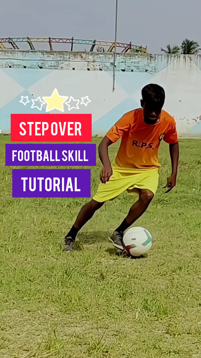 Stepover football skill tutorial ⚽🥵 ️ #football #skills #trending # ...