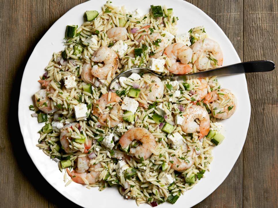 ina garten roasted shrimp with green goddess dressing Channel your inner this and Orzo! , Save the recipe: https://foodtv.com/2H0uq1J! | Food Network Vacation Look Dresses