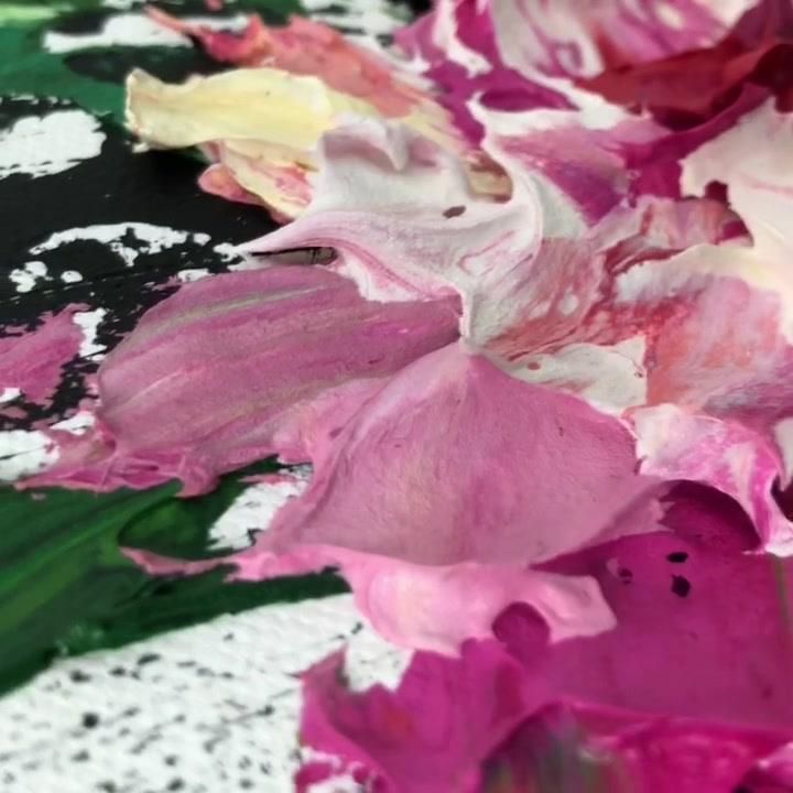 Mixed media art piece 'stop and smell the flowers' by philmyportraits