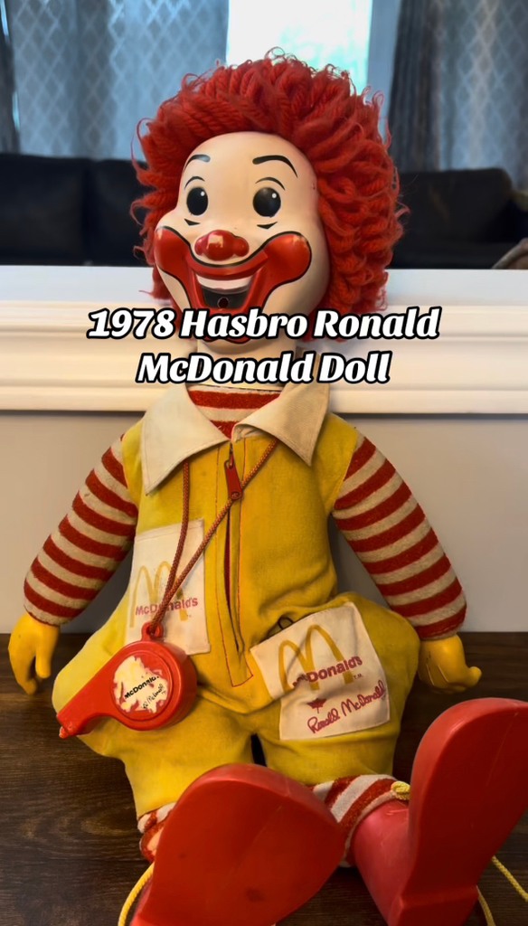 Kinda Creepy, Kinda Cute. 1978 Hasbro Ronald McDonald Doll #1970s