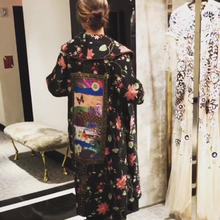 Givenchy by Sarah Burton A fully embroidered coat crafted from
