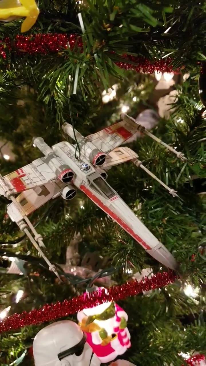 Darth Vader Christmas tree for Star Wars display