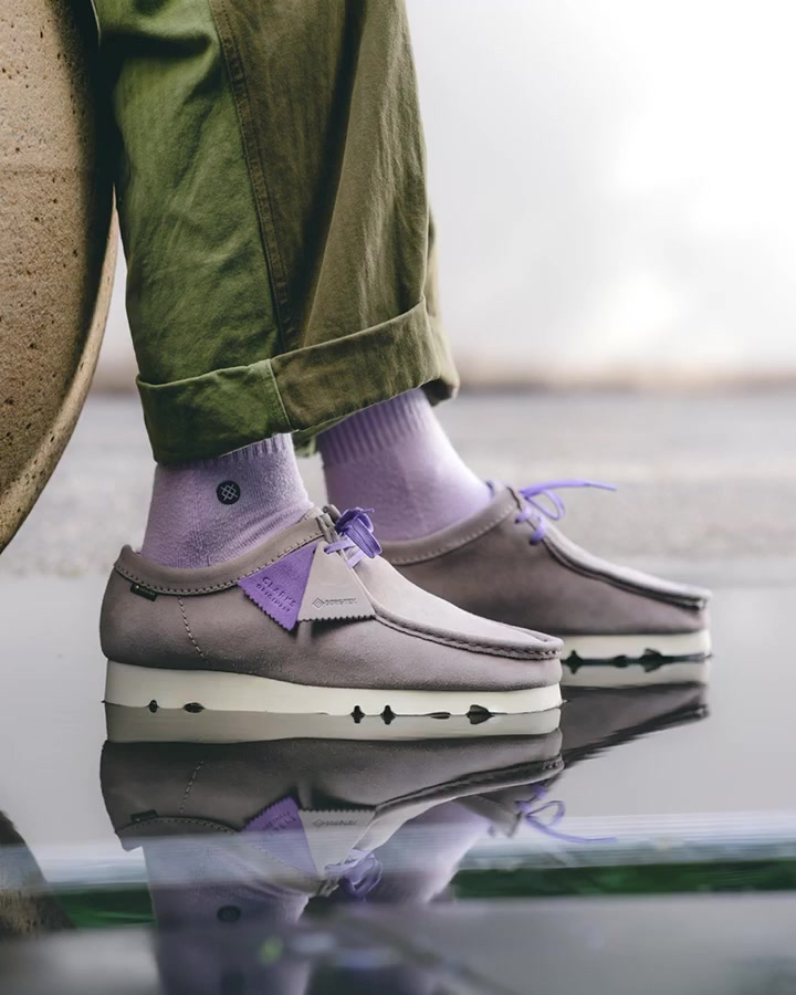 Clarks Orijinals GORE-TEX Wallabee Boot紫 For that classic British summer. #Summersolstice #Goretex