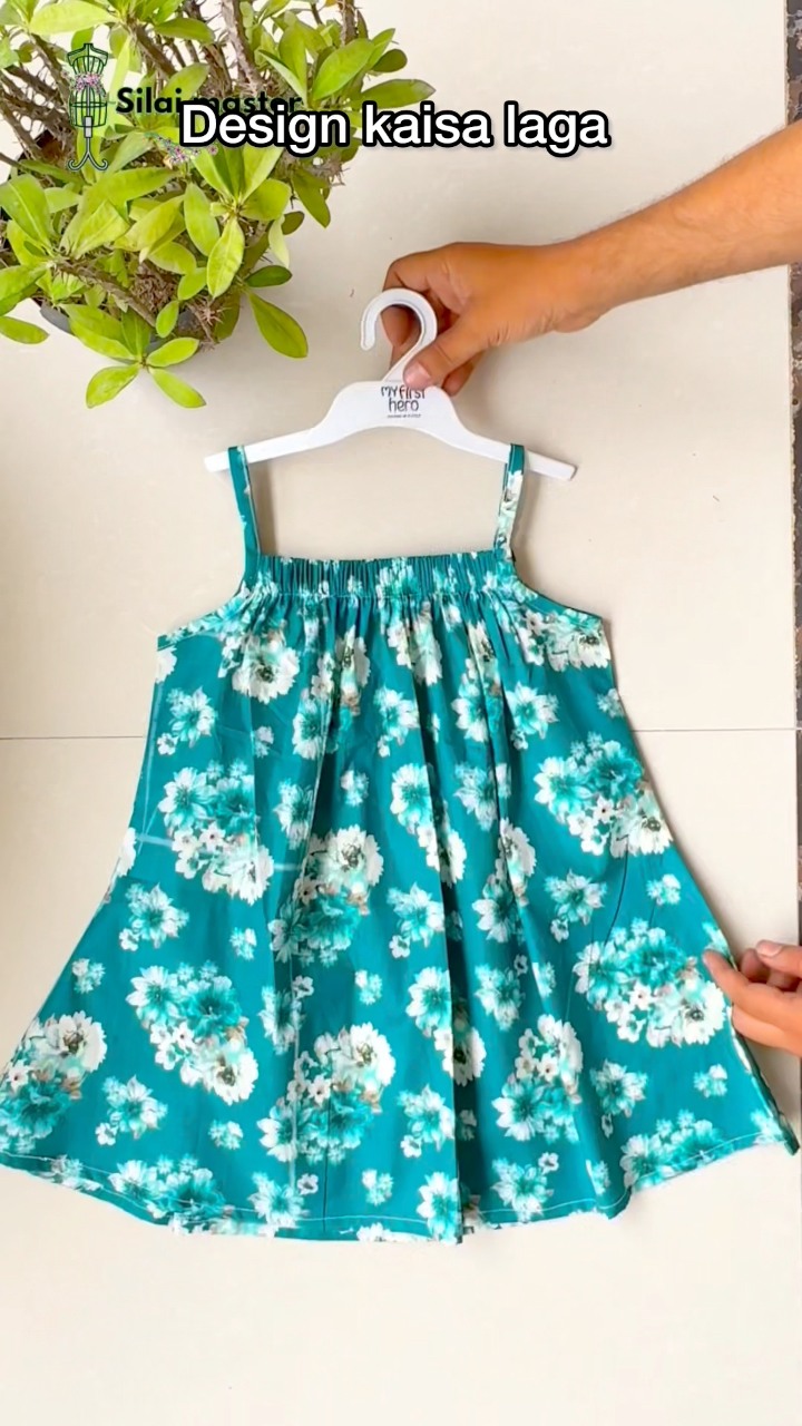 7 Year Girl Floral Top & Pant Cutting and Stitching Tutorial