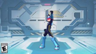 Keep your eyes on the skies - Star Force Mega Man dives in to save