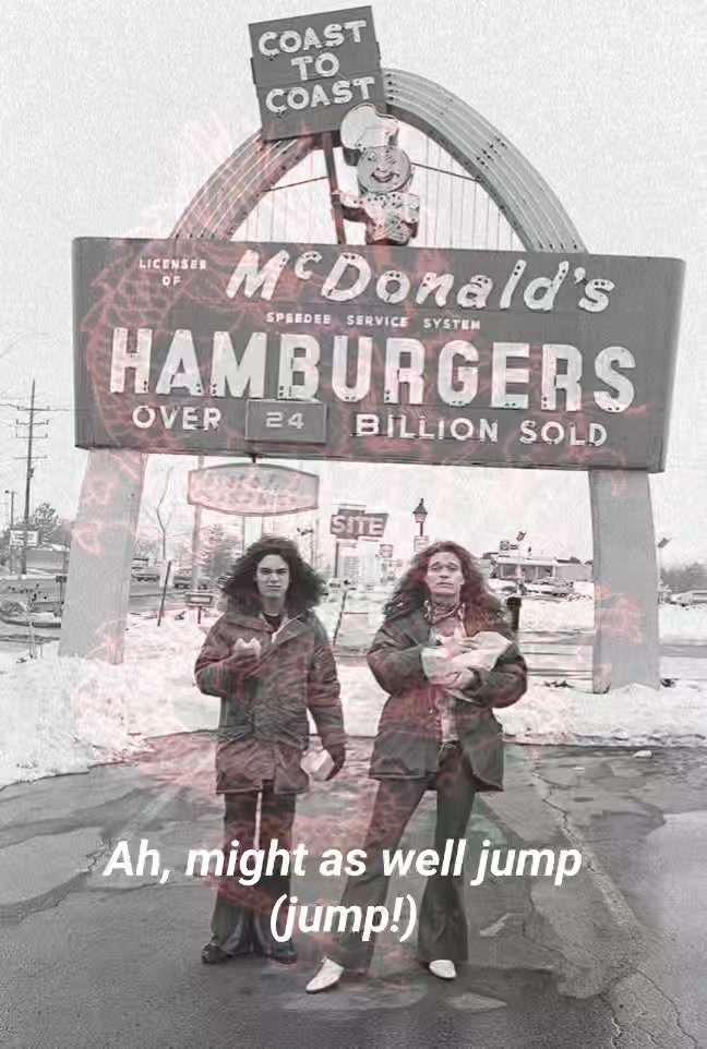 🤘🔥 Hanging at the famous 'Van Halen' McDonald's! Read more at