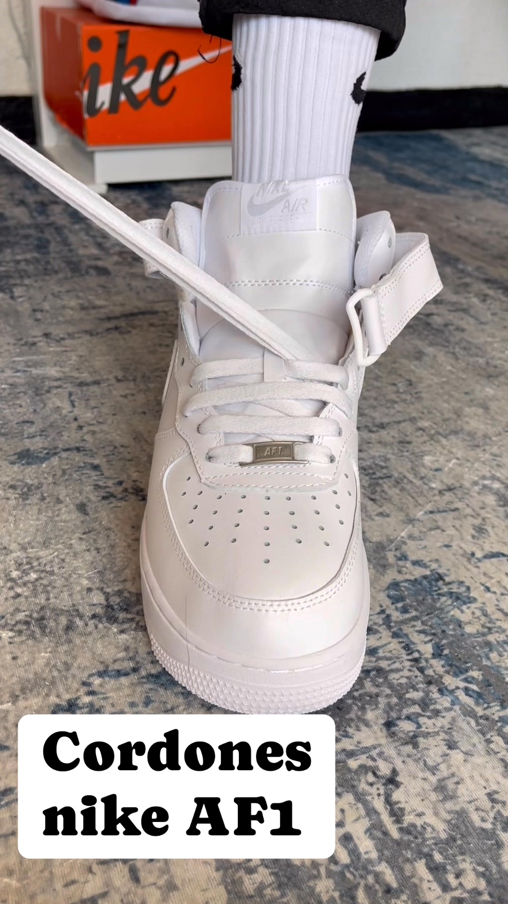 Cómo poner los cordones a las Nike AF1 #tutorial #agujeta #Amarrar ...