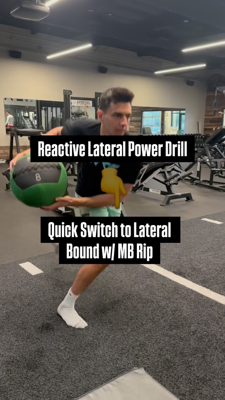 Split Stance Quick Switch to Reactive Lateral Bound w/ MB Rip This ...