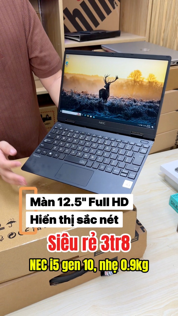 Laptop Nhật NEC VarsaPro i5 thế hệ 10 RAM 8G, SSD 128G, Màn 12.5