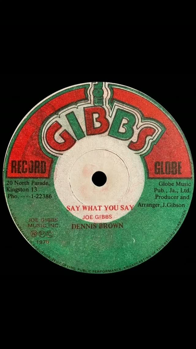 Joe Gibbs レーベル Dennis Brown 8枚セット Dennis Brown - Say What You Say 1978 | Reggae Tunes