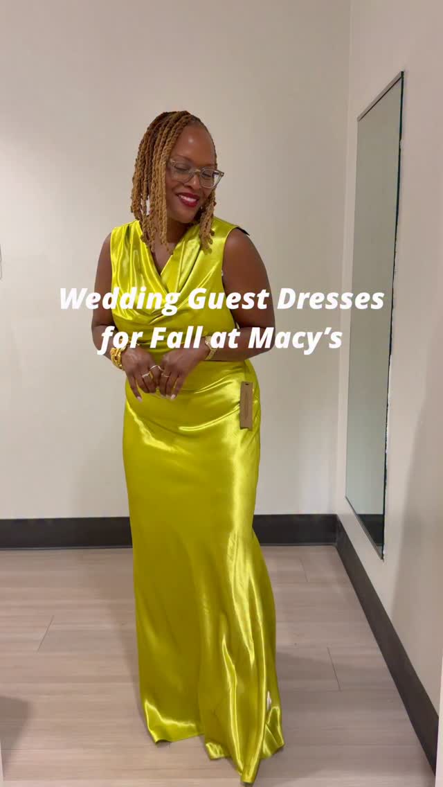 Fall wedding season is here 🤍 Which Macy's dress is your favorite? Click to shop all three looks! #MacysPartner