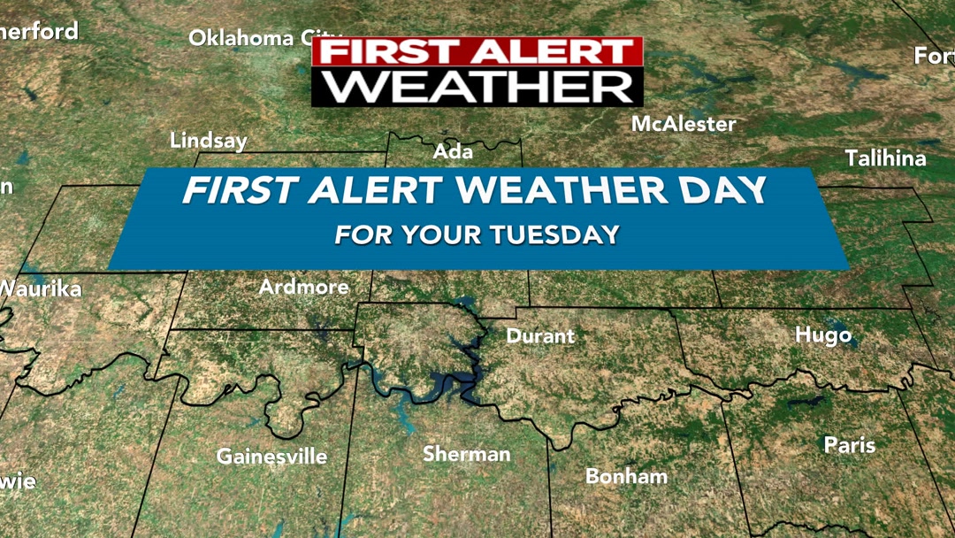 Your Tuesday is going to be a FIRST ALERT WEATHER DAY for the threat of ...