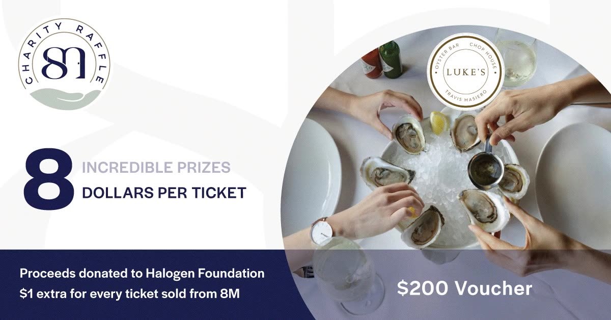 Join our 8M #Charity Raffle and help us support the Halogen Foundation ...