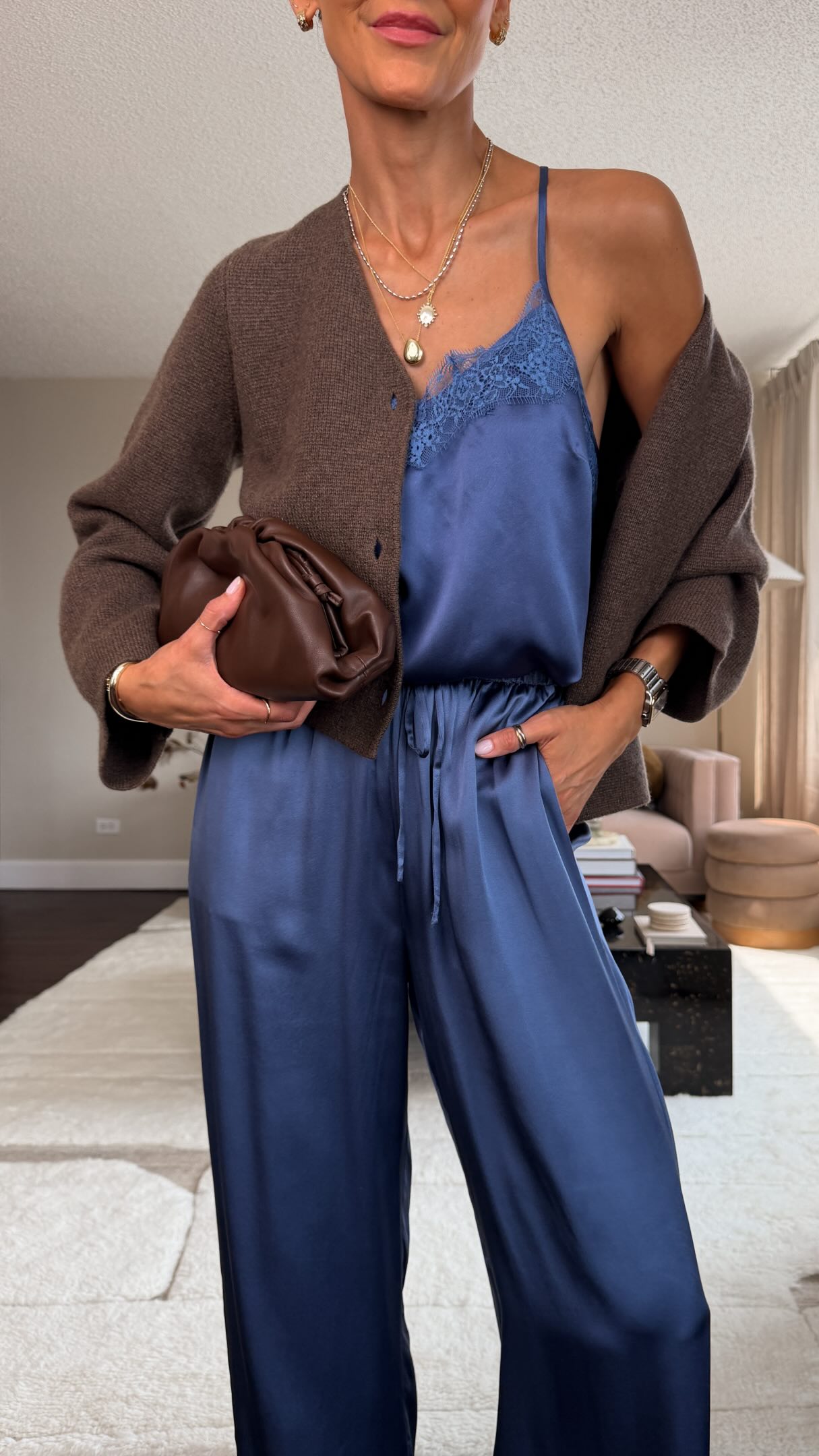 zella gwen ponte knit tank dress Book Club Outfit 📚✨silk + cashmere might be my favorite combination for transitional weather., Comment BOOK CLUB for all the links!, I’ve now purchased two of these washable silk camis because they Style_Silk Dresses