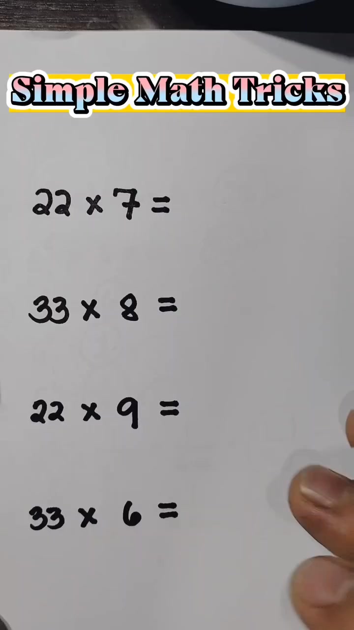 Simple Math Tricks/ Hacks #mindblowinghacks #fbreelsfypシ゚ ...