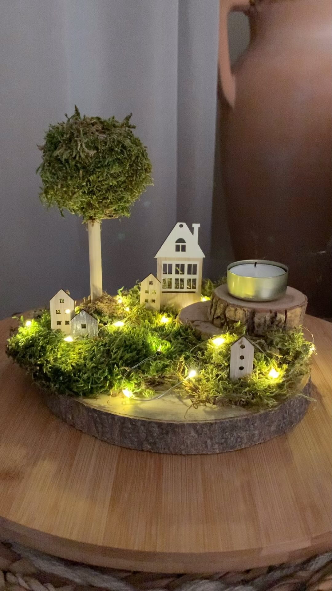 Baumscheiben Deko 🌳, 🌳Baumscheibe: , @action.deutschland, 🌳Moos:, @action.deutschland, 🌳Haus:, @action.deutschland, 🌳kleine Baumscheiben: , @action.deutschland, 🌳kleine Häuschen: , @idee_creativmarkt,