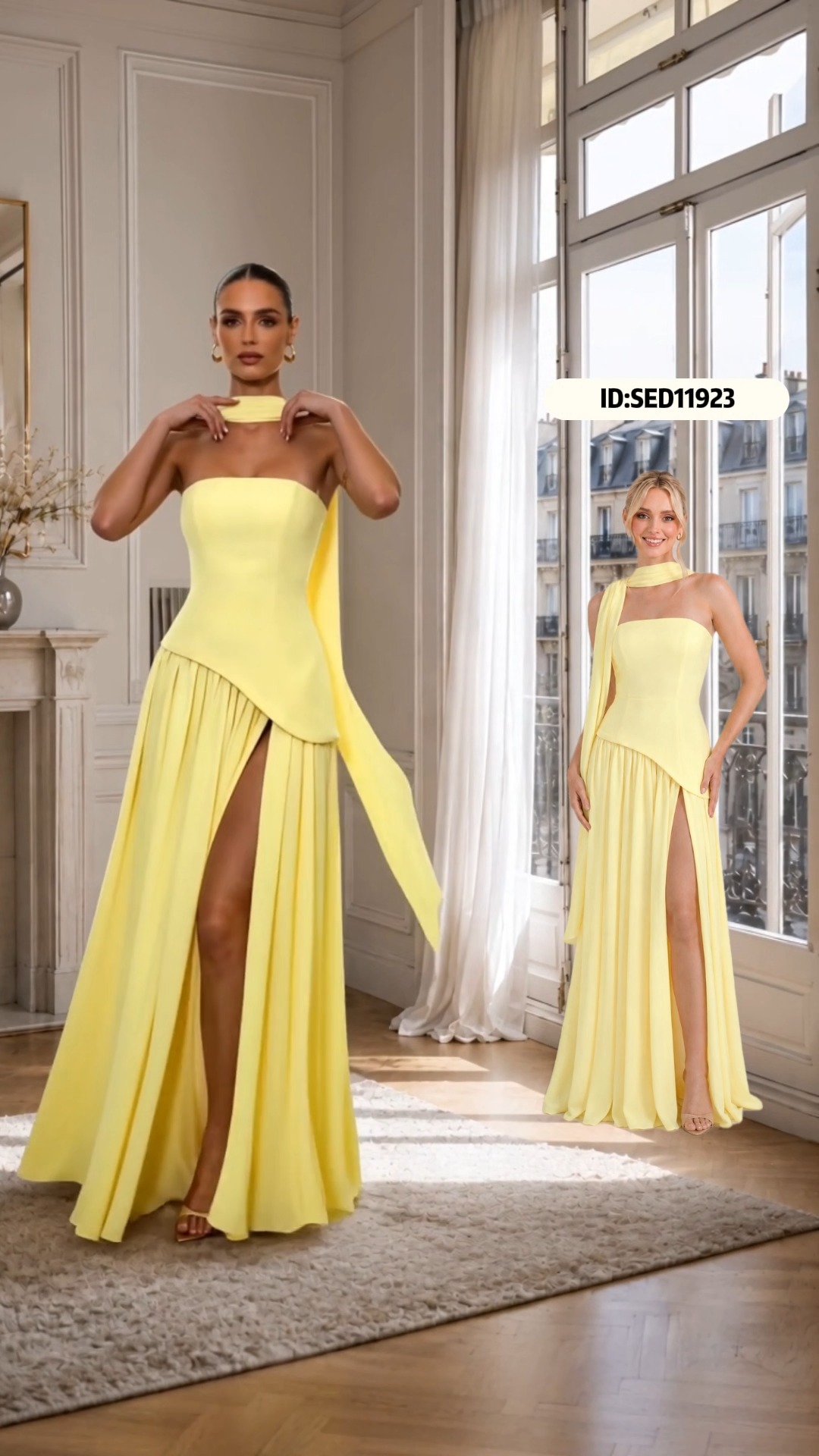 red sexy prom dresses GLS 2 Piece Halter Evening Gown - Champagne - Size S Disney Frozen Elsa the Style:EG01923BD influencer-new The crop top features