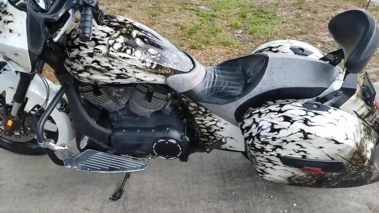 Victory motorcycle custom paint job