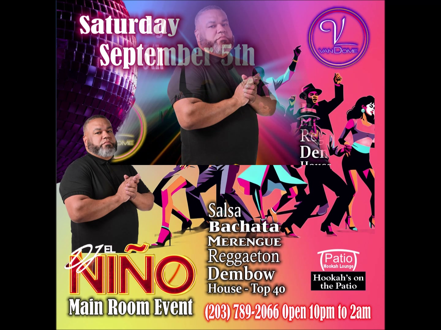 Saturday September 5th in the Main Room at Club Vandome | Club Vandome