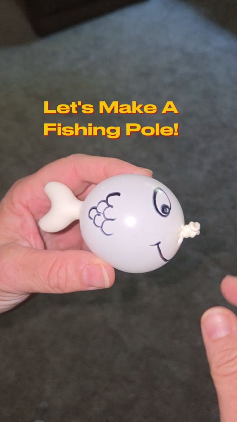 balloon fish on a pole Rainbow Trout Salmon Balloon Fisherman Fishing Party Supplies Tournament Fishing Decorations for avid fisherman/Father's Day/birthday/retirement celebration/farewell party 10pcs : Toys & Games Clown Fish Pole Unit Parade