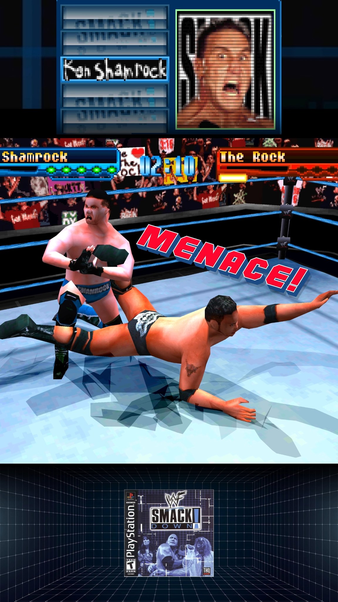 Ken Shamrock was a menace in WWF Smackdown! | Shady00018