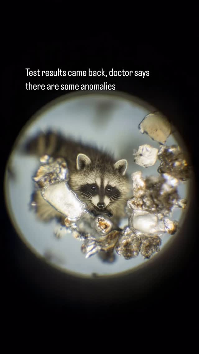 Recent blood test results. 🦝🔬 #raccoon #raccoons #raccoonselfie # ...