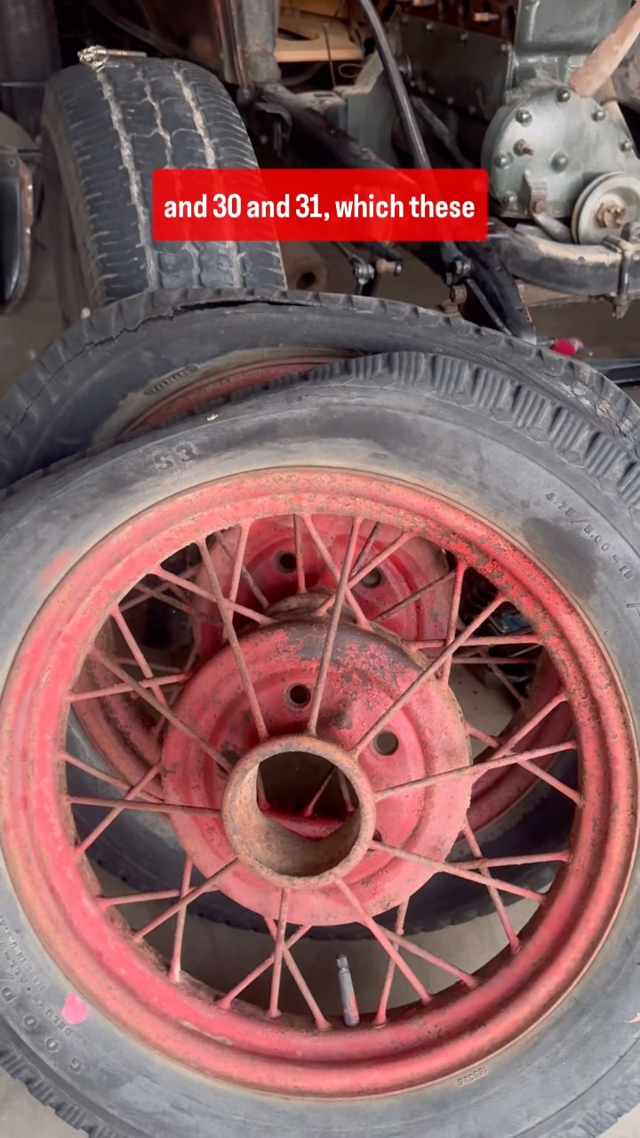 1927 was the last year of the Model T. Before that… the rims were made ...