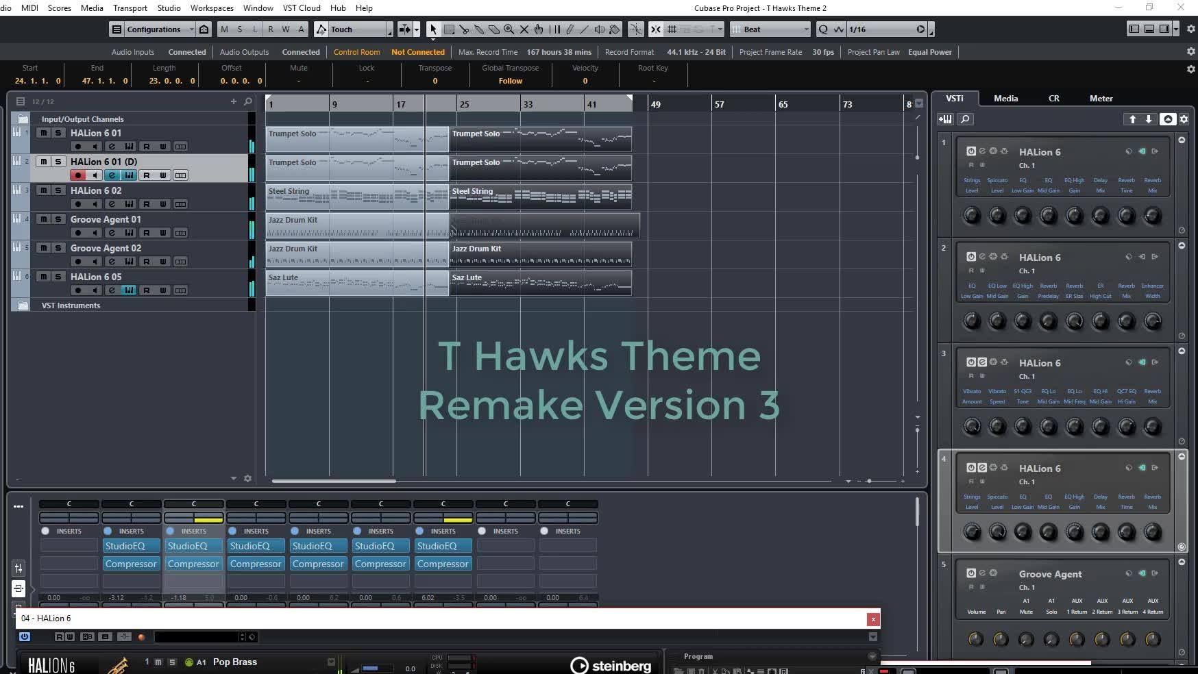 T Hawks Theme Revision 3, this was made using Cubase 9.5