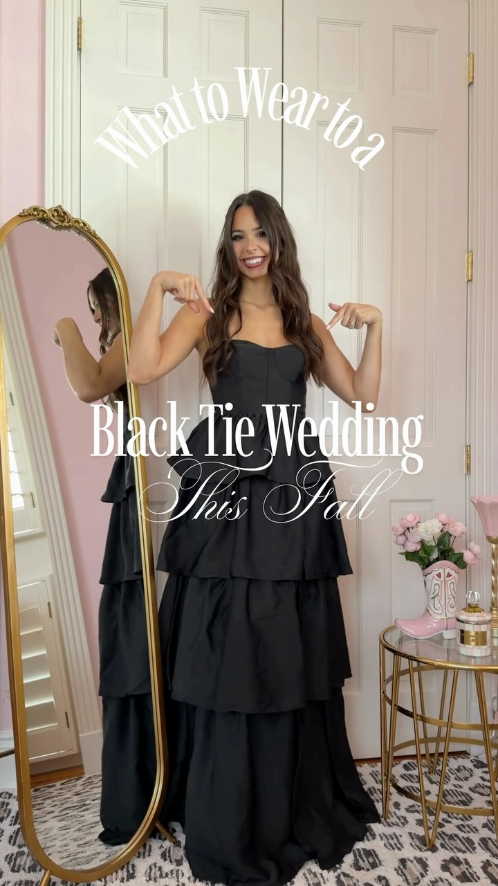what to wear to a black tie wedding this fall from Azazie Official 🥀🥀🥀, #wedding #blacktie #weddingguest #weddingplanning #outfitinspo | Madison Bissett
