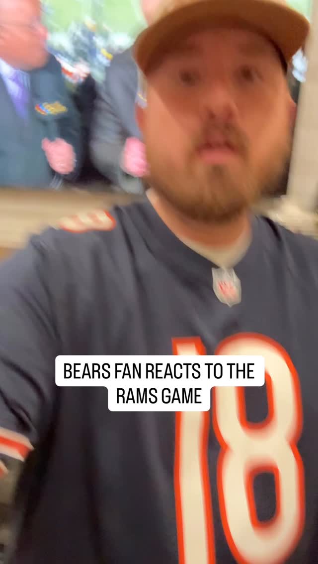 BEARS FAN REACTS TO THE RAMS HAME #chicagobears #calebwilliams #dabears ...