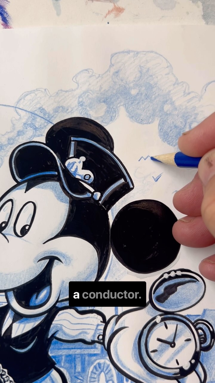 My #fantasiamickey piece for the #mickey90 birthday celebration