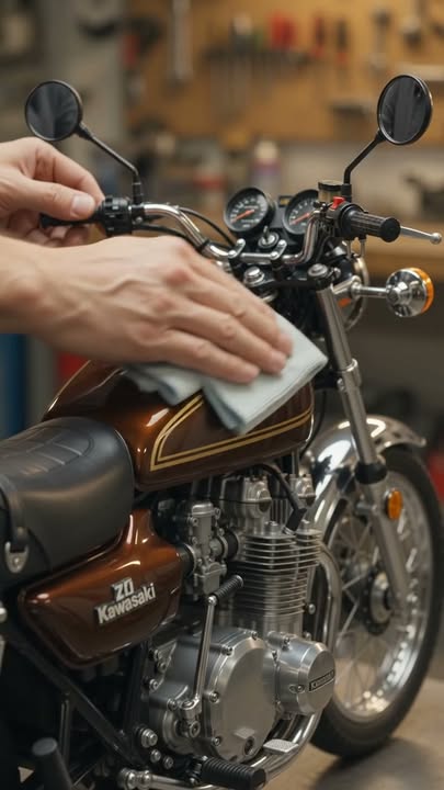 めめ Kawasaki Z1 Miniature Build 🏍️✨ Watch This Legendary Classic