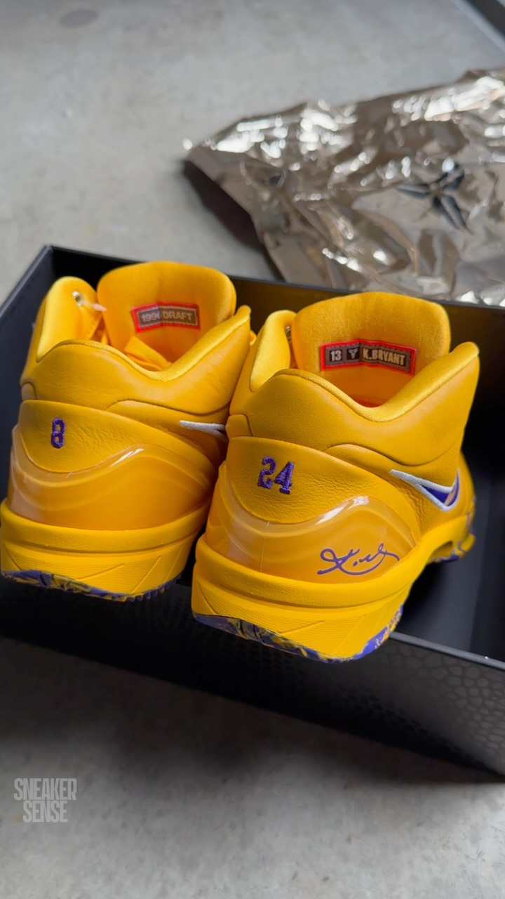 Detailed Look: Nike Kobe 4 Protro Draft Day 'Lakers' 💜💛 Only 4