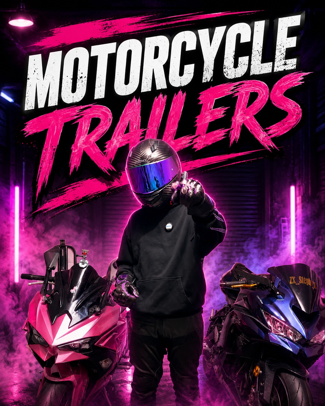 Motorcycle and boat trailer setup solution