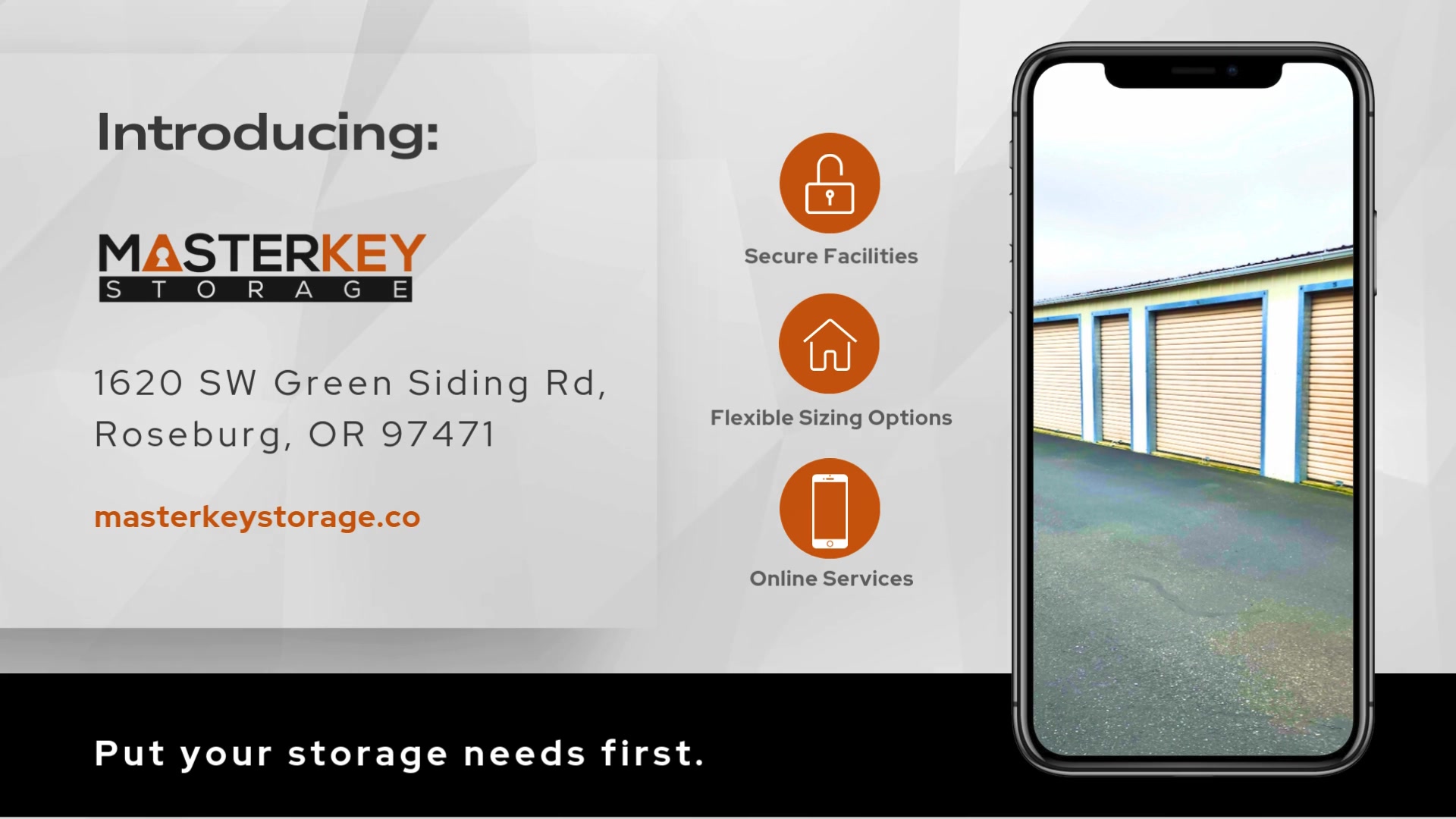 Masterkey Storage - Green Siding Rd | Roseburg OR