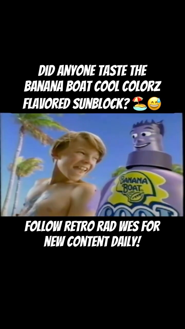Who remembers Banana Boat Cool Colorz sunscreen? This stuff was