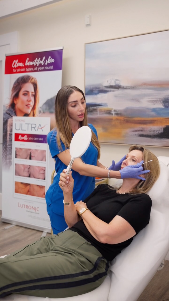 Come with us behind the scenes at Lavish Laser as Alexia Nicole Padron works on temple filler for a refreshed, balanced look ✨, Ready to book your consultation? Send us a message to get started., 
