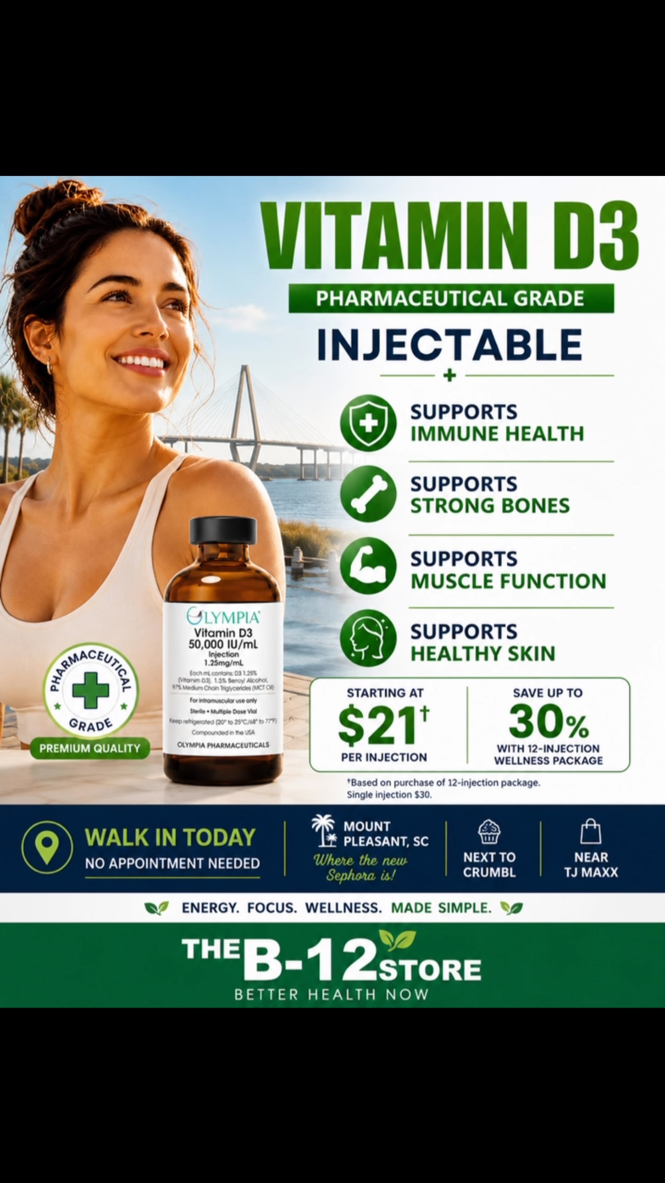 b12 and vitamin d injections near me ☀️ Injectable D3 in Mount Pleasant, SC – Coming Soon to The Store, Looking for a simple way to support your overall wellness? The B12 Store is coming soon to Mount Pleasant, SC, bringing Which Is Better? Sublingual format-sublingual-tablets Weight:2mg