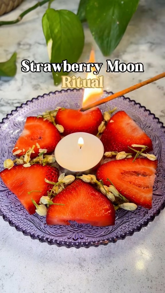 Strawberry Moon Ritual This is just a cute little idea I came up with ...