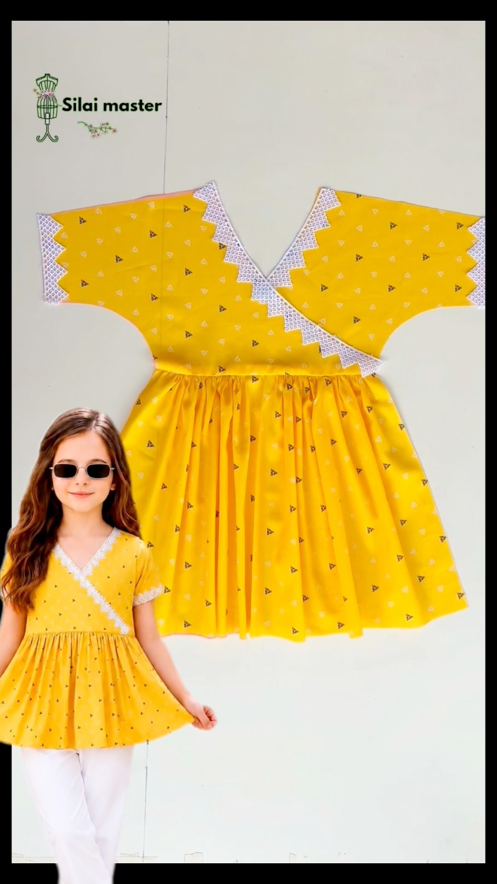 Easy Girls Top Cutting & Stitching Tutorial for Kids Wear